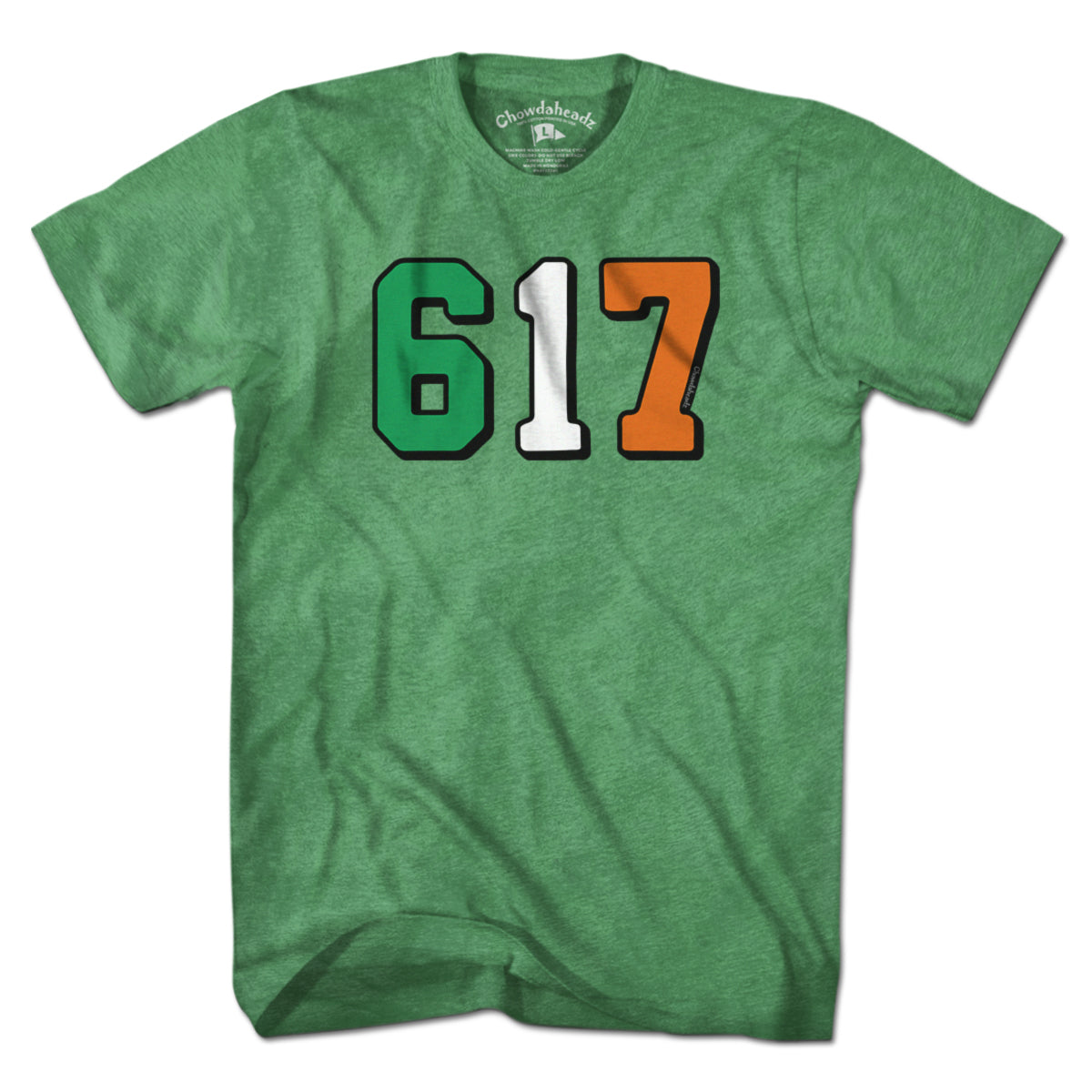 Boston 617 Irish Flag T-Shirt product image 5