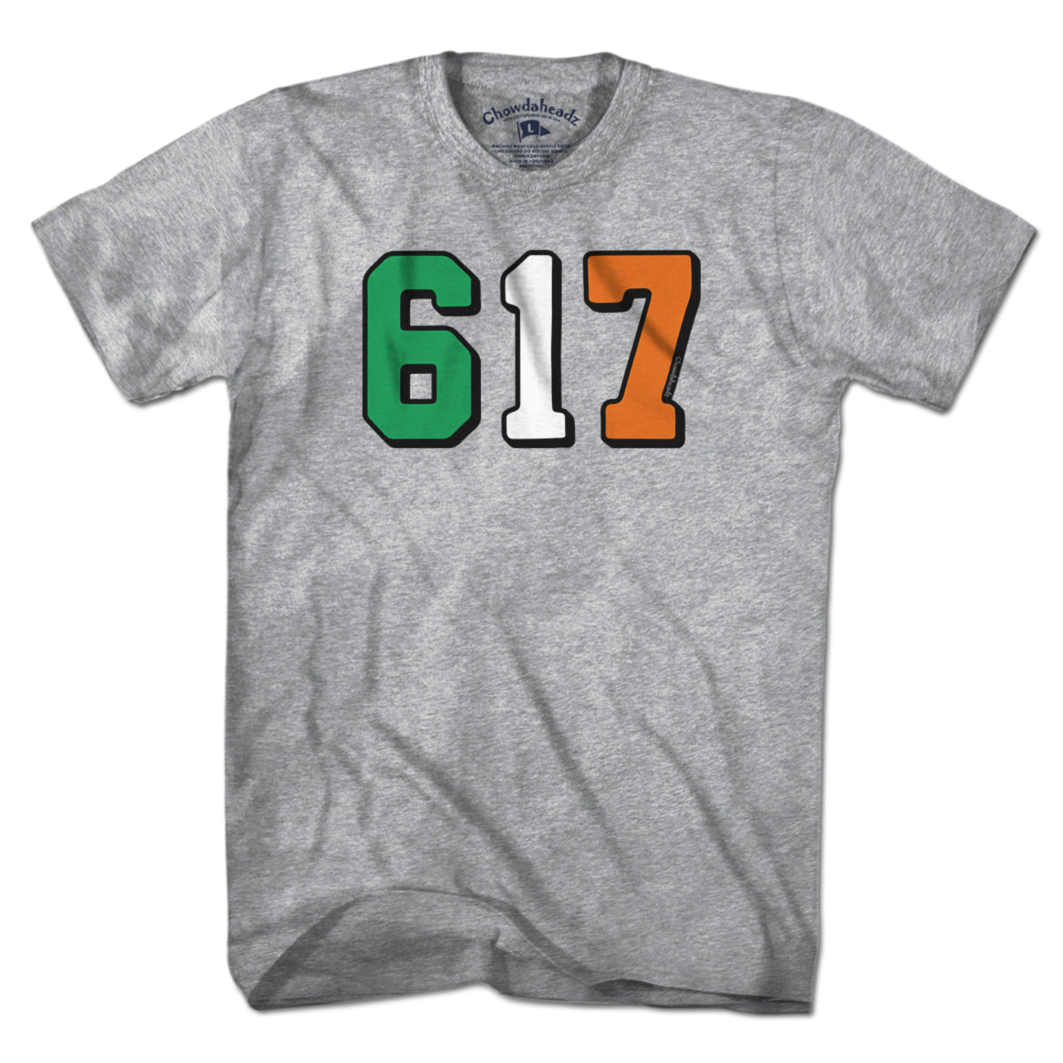 Boston 617 Irish Flag T-Shirt product image 1