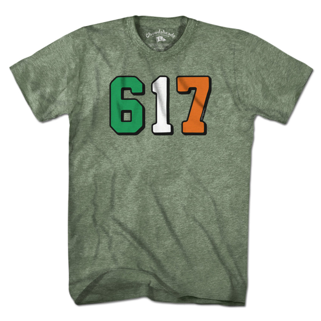 Boston 617 Irish Flag T-Shirt product image 8