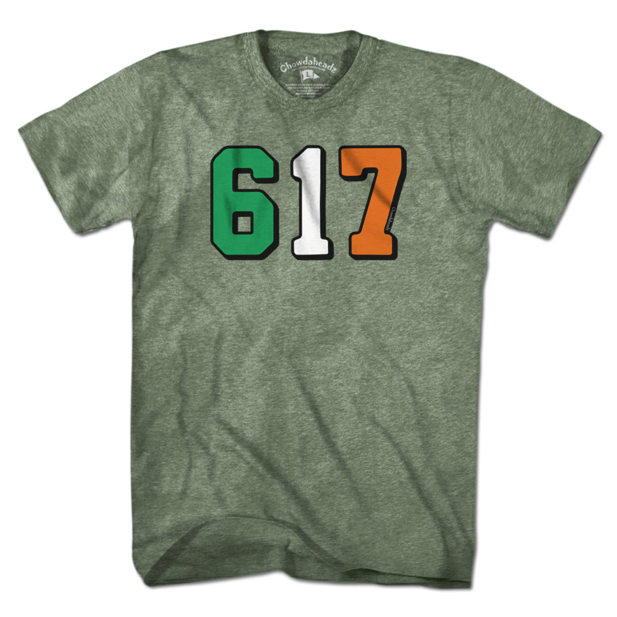 Boston 617 Irish Flag T-Shirt product image 8