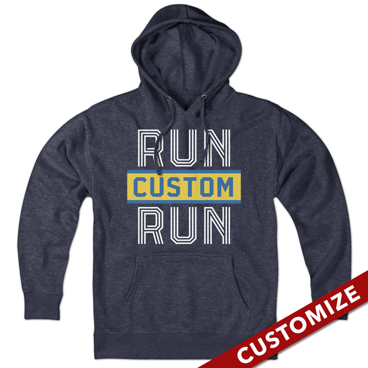 Run Custom Name Marathon Hoodie product image 1