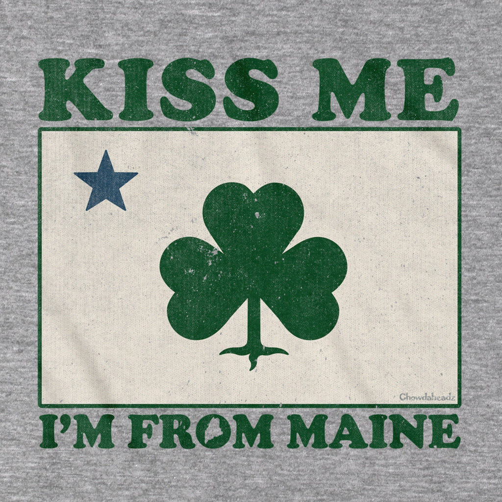 Kiss Me I'm From Maine Shamrock T-Shirt product image 4
