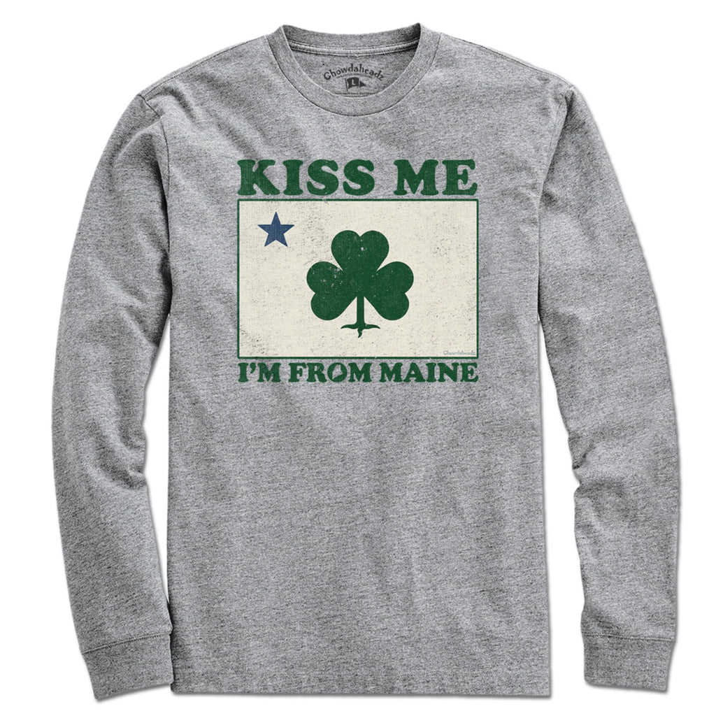 Kiss Me I'm From Maine Shamrock T-Shirt product image 5