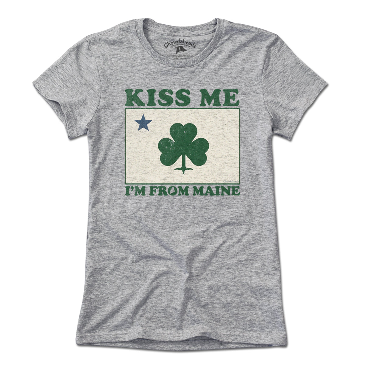 Kiss Me I'm From Maine Shamrock T-Shirt product image 7