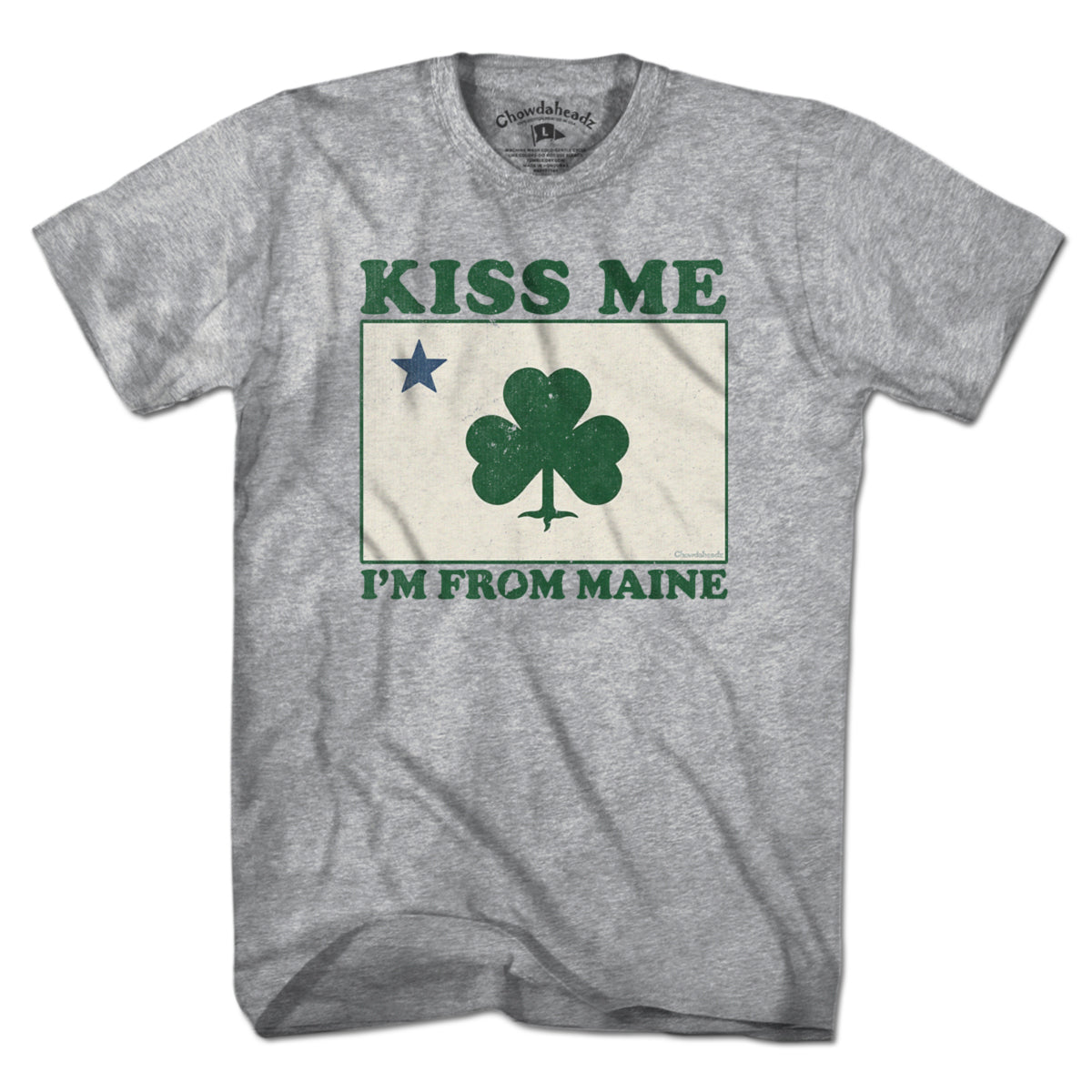 Kiss Me I'm From Maine Shamrock T-Shirt product image 3