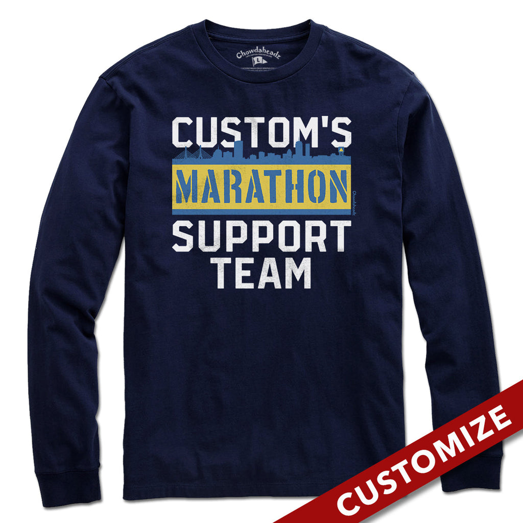 Custom Name's Marathon Support Team T-Shirt product image 3