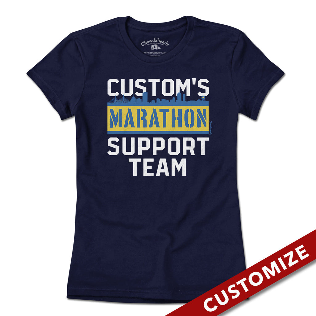 Custom Name's Marathon Support Team T-Shirt product image 4