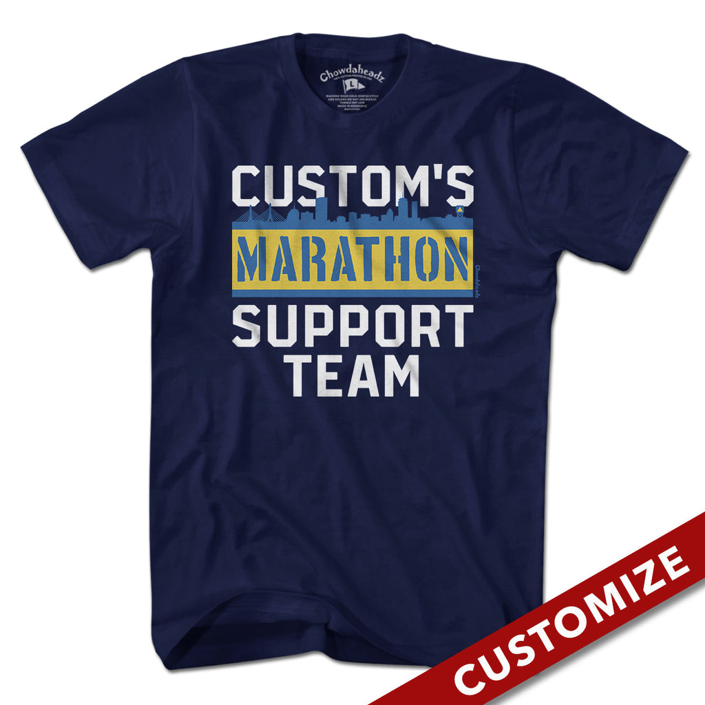 Custom Name's Marathon Support Team T-Shirt product image 1