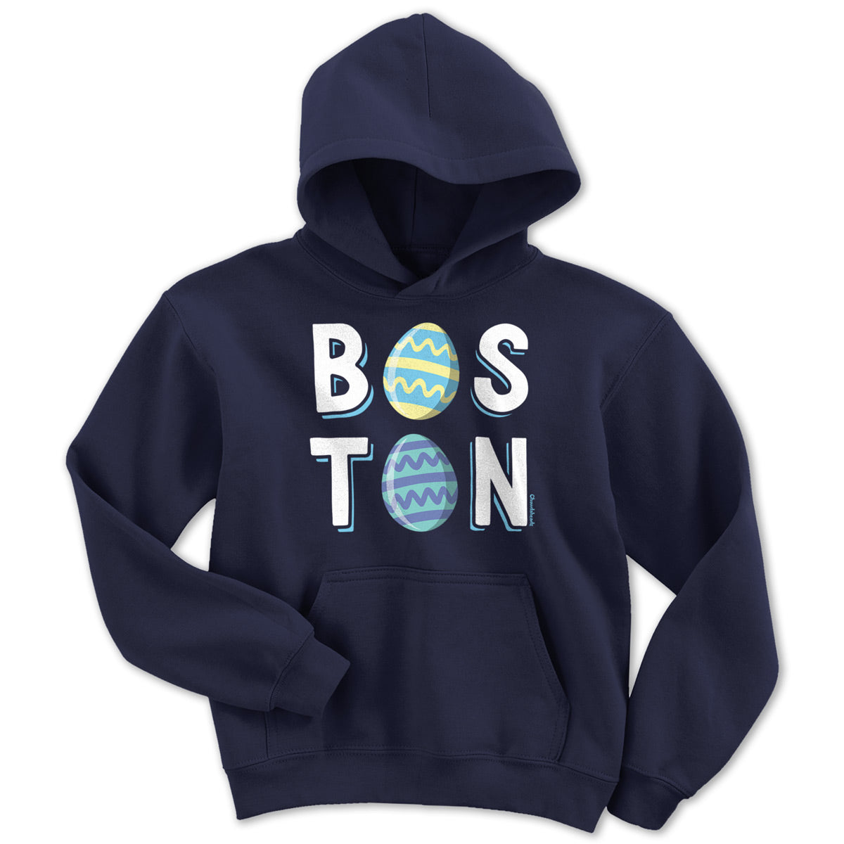 Boston Stacked Easter Eggs Youth Hoodie product image 1