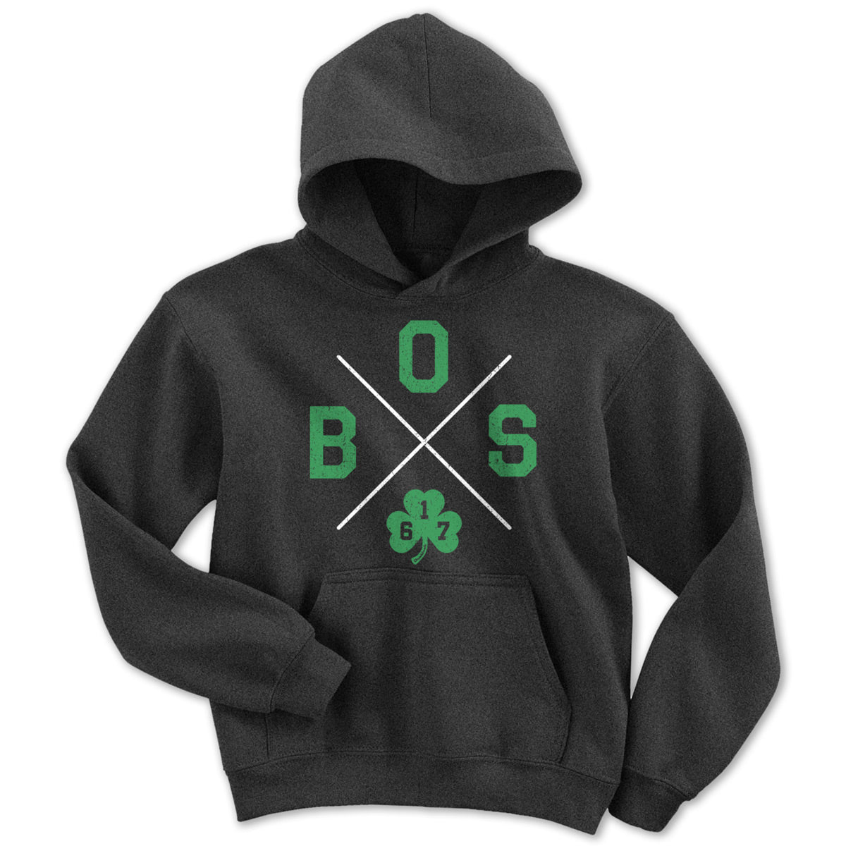 BOS Shamrock Crossed Out Youth Hoodie product image 1