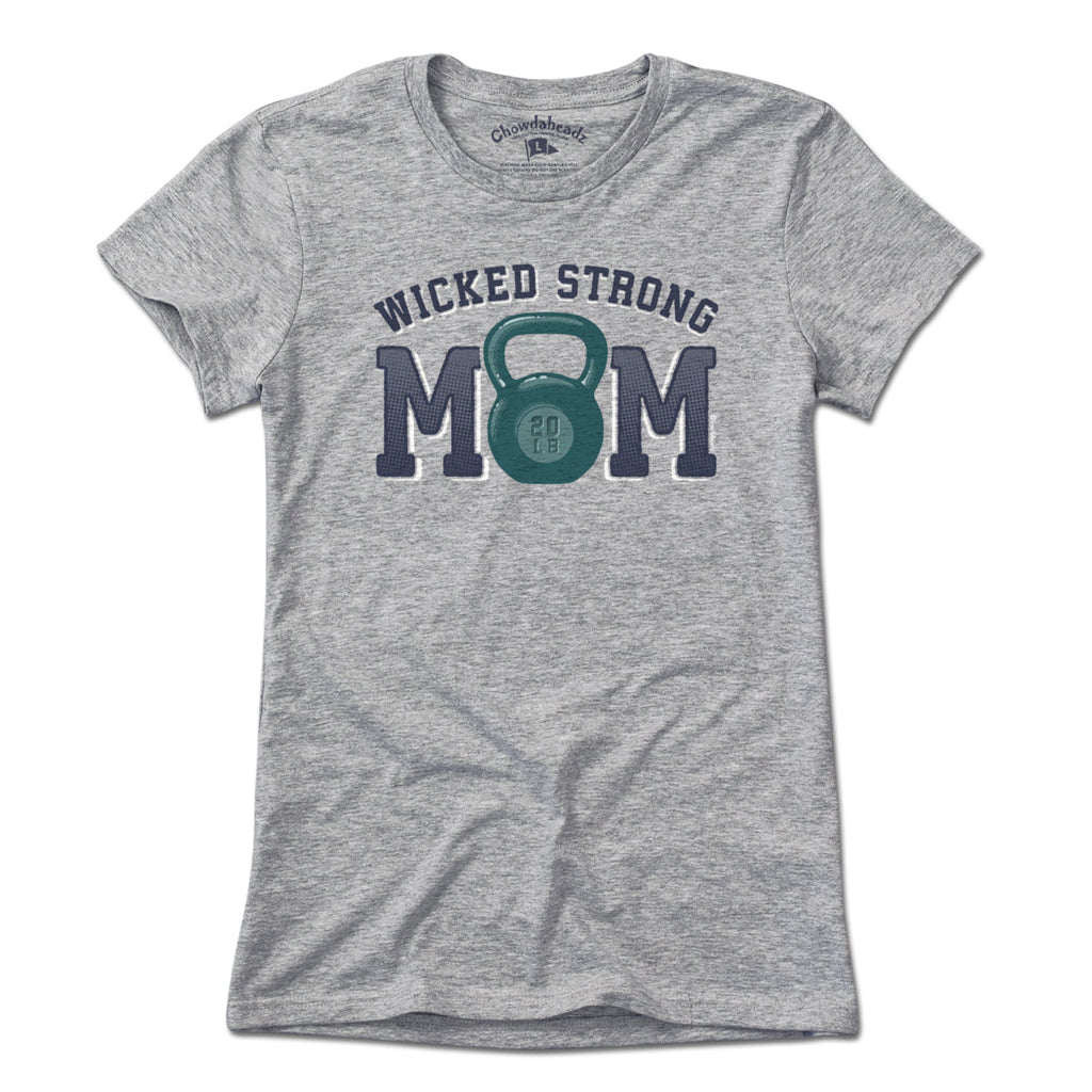 Wicked Strong Mom Kettlebell T-Shirt product image 1