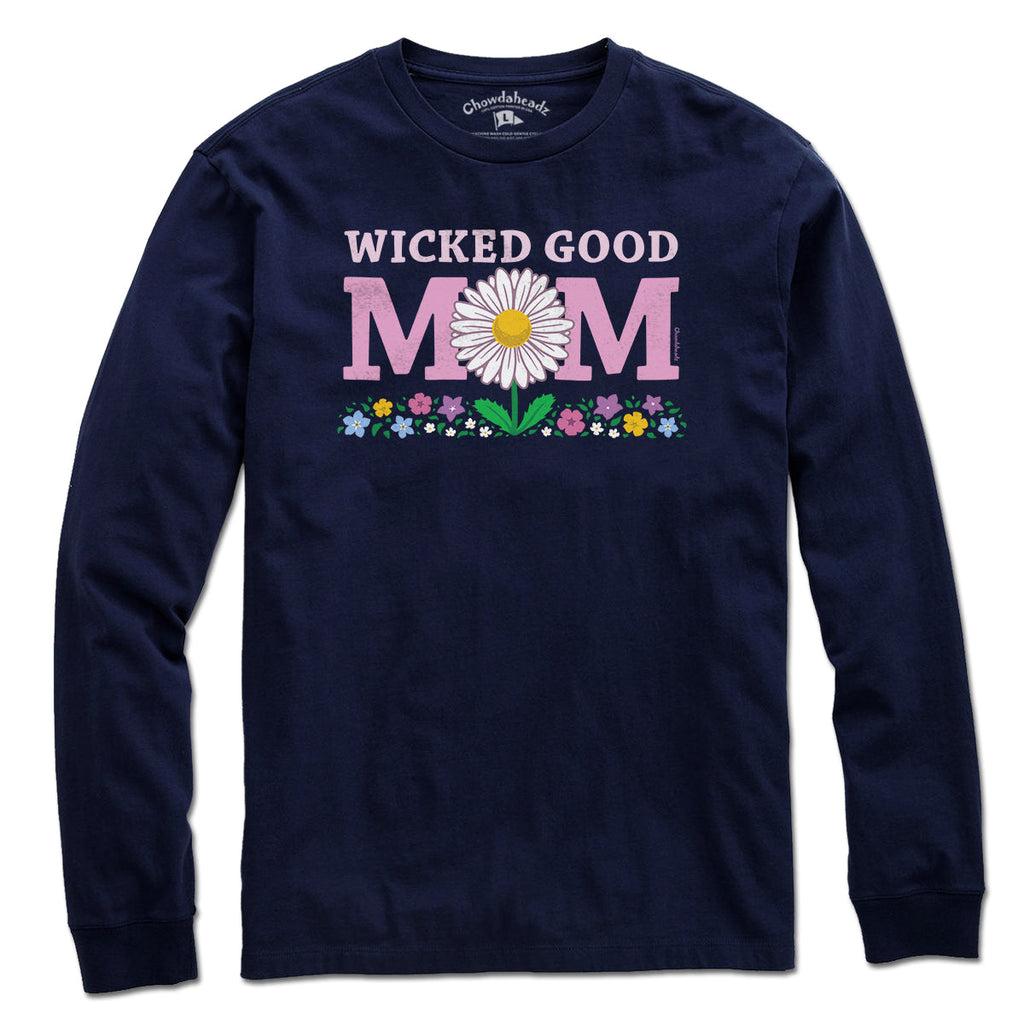 Wicked Good Mom Flowers T-Shirt product image 4