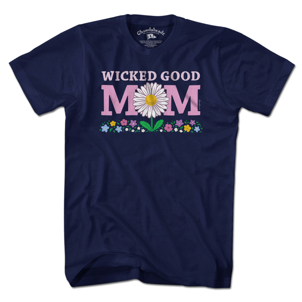 Wicked Good Mom Flowers T-Shirt product image 3