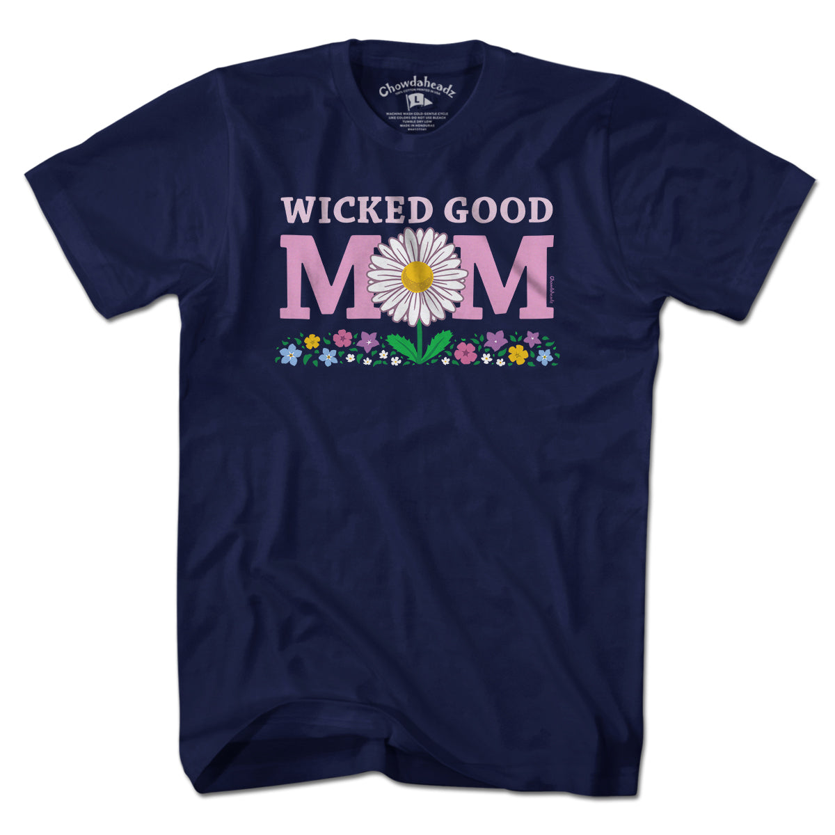 Wicked Good Mom Flowers T-Shirt product image 3