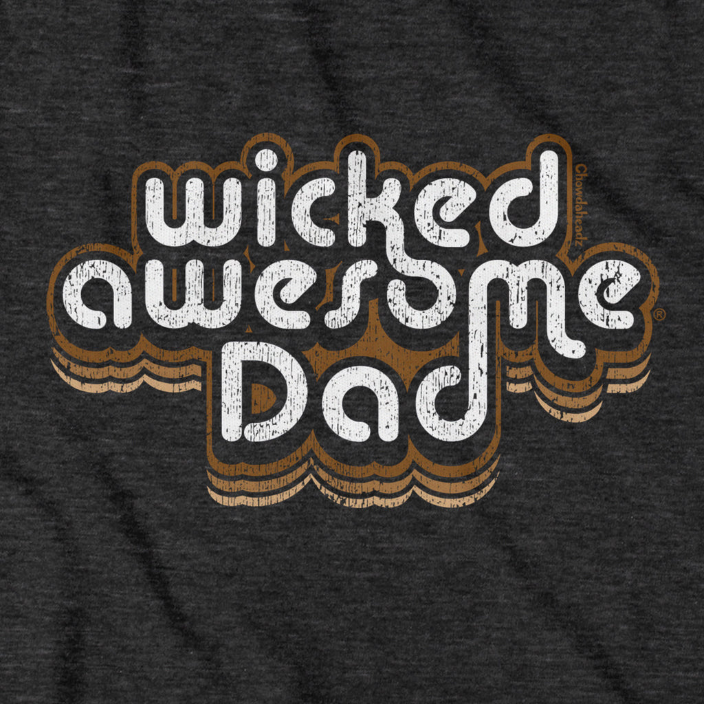 Wicked Awesome Dad Retro T-Shirt product image 2
