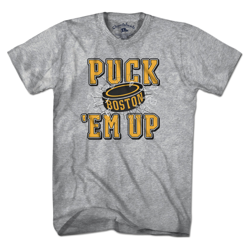 Puck 'Em Up Boston Hockey T-Shirt product image 1