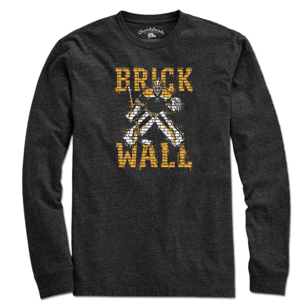 Brick Wall Boston Hockey T-Shirt product image 3