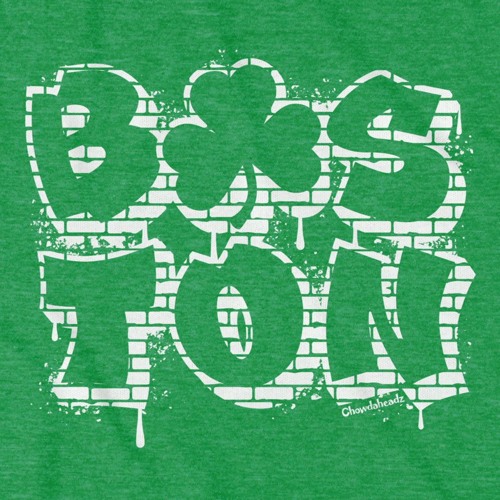 Boston Shamrock Stacked Graffiti T-Shirt product image 2
