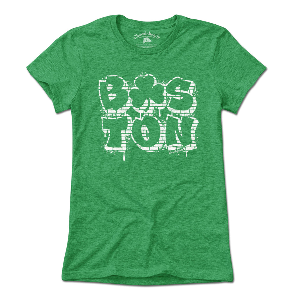 Boston Shamrock Stacked Graffiti T-Shirt product image 3