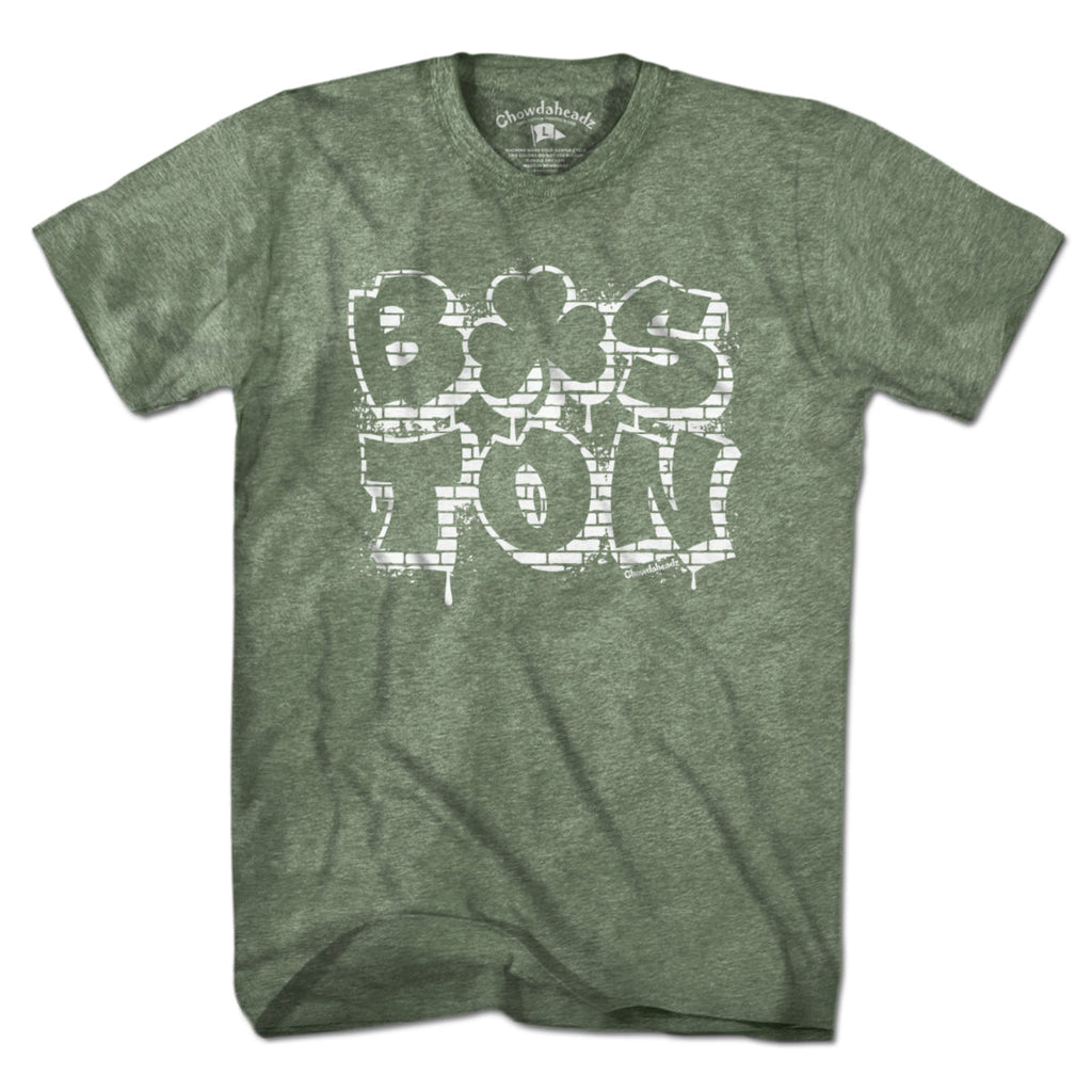 Boston Shamrock Stacked Graffiti T-Shirt product image 4