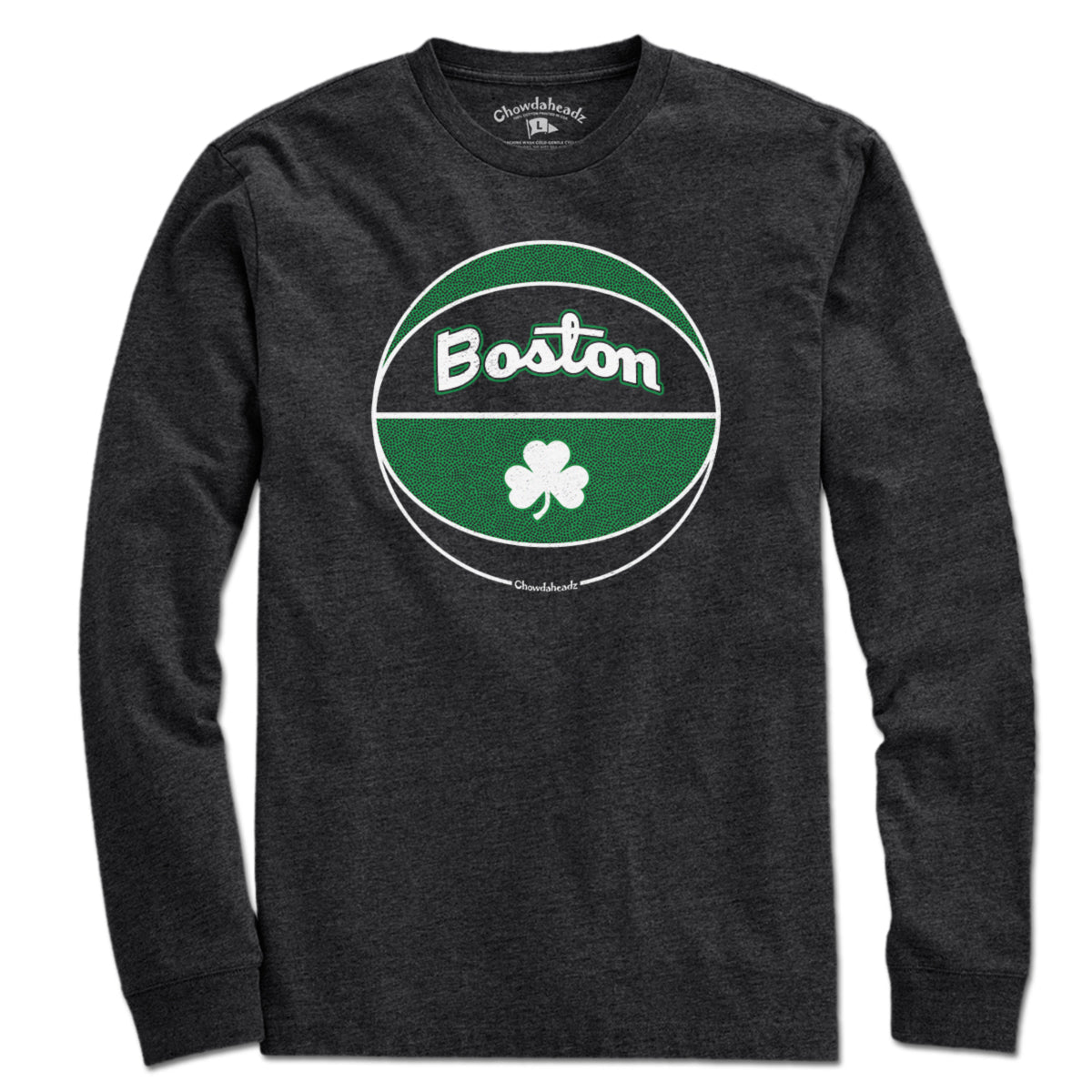 Boston Black And Green Basketball T-Shirt product image 3
