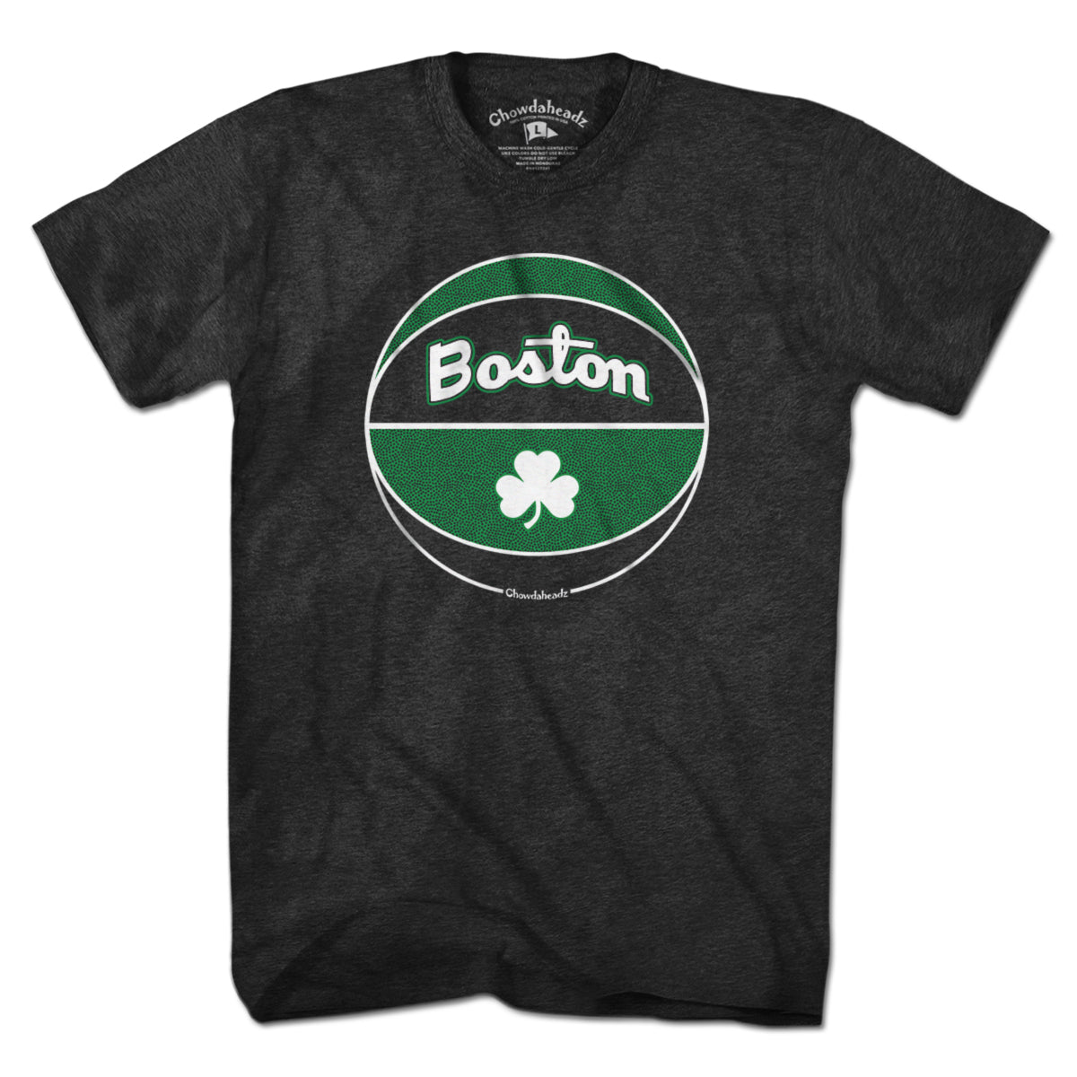 Boston Black And Green Basketball T-Shirt product image 1