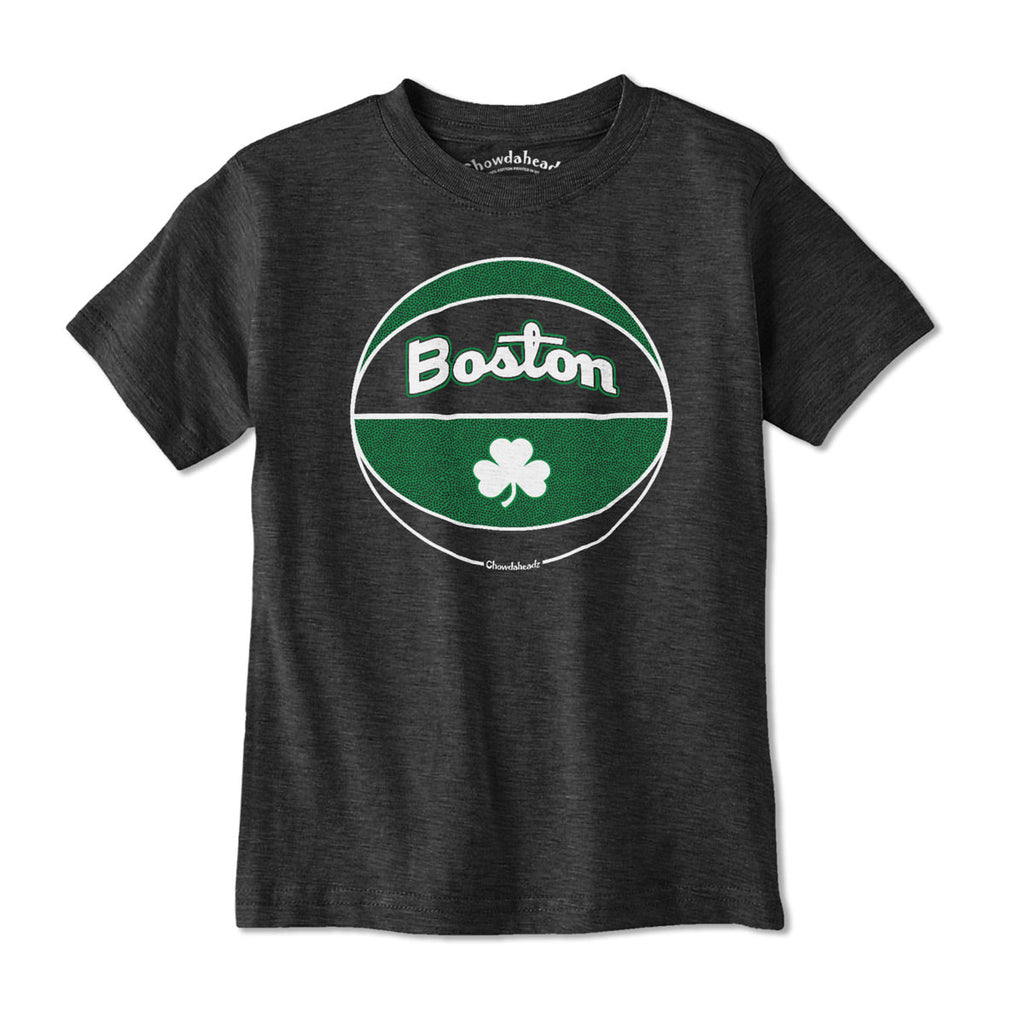 Boston Black And Green Basketball Youth T-Shirt product image 1