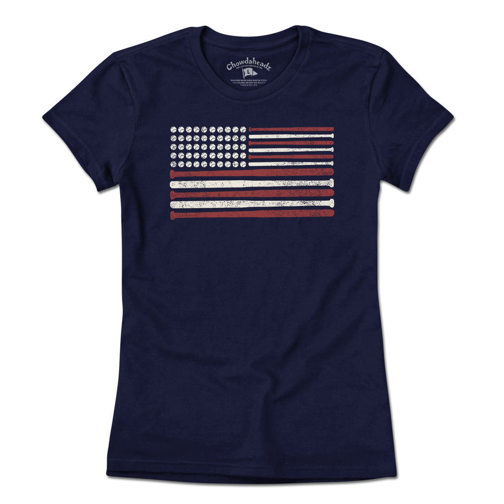 USA Baseball Flag T-Shirt product image 4
