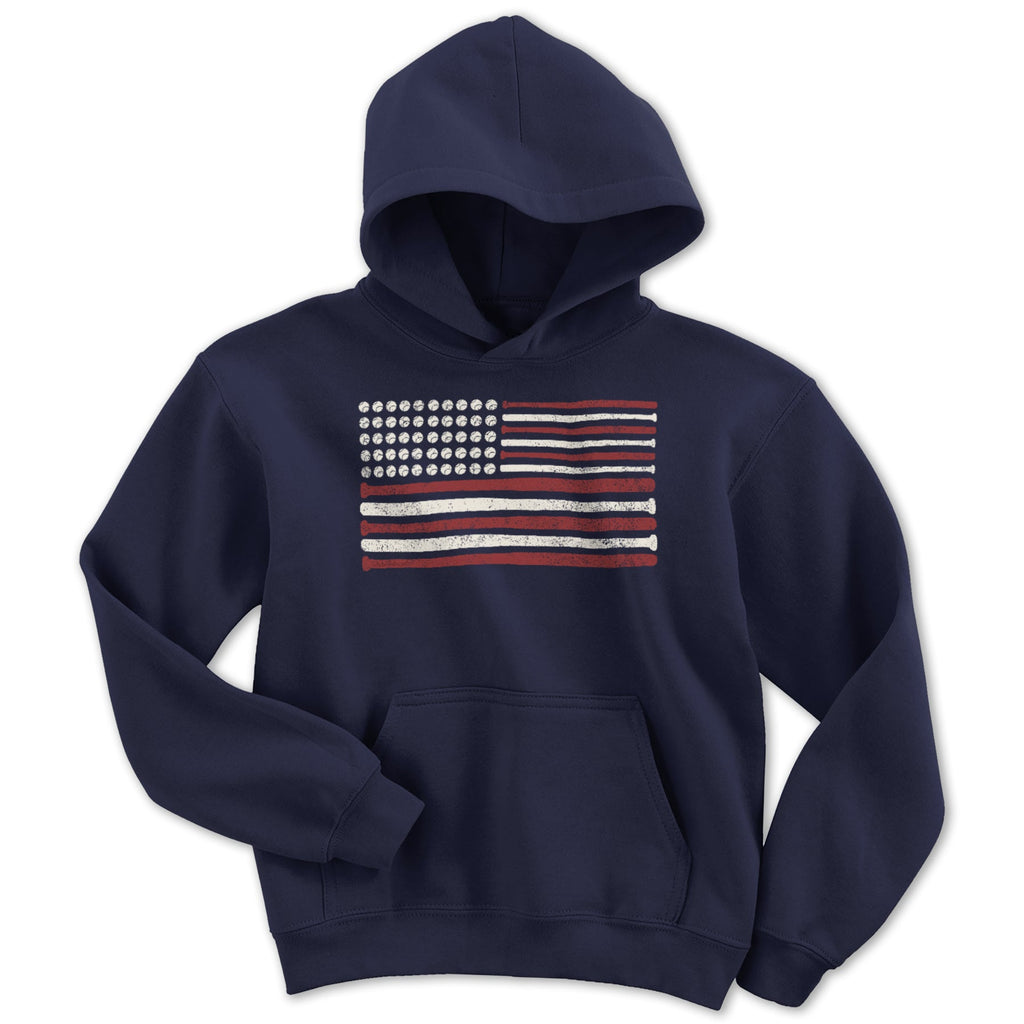 USA baseball Flag Youth Hoodie product image 1