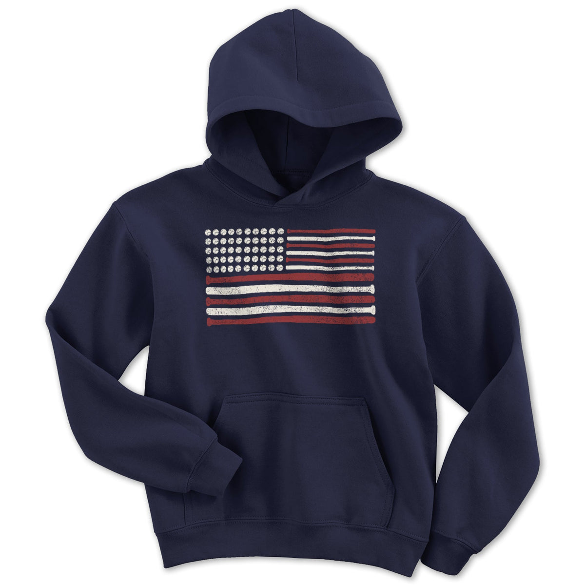 USA baseball Flag Youth Hoodie product image 1