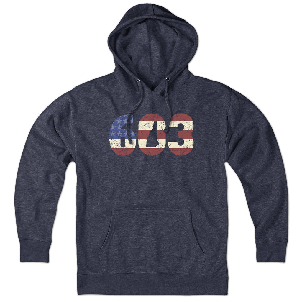 Patriotic 603 New Hampshire Hoodie product image 3