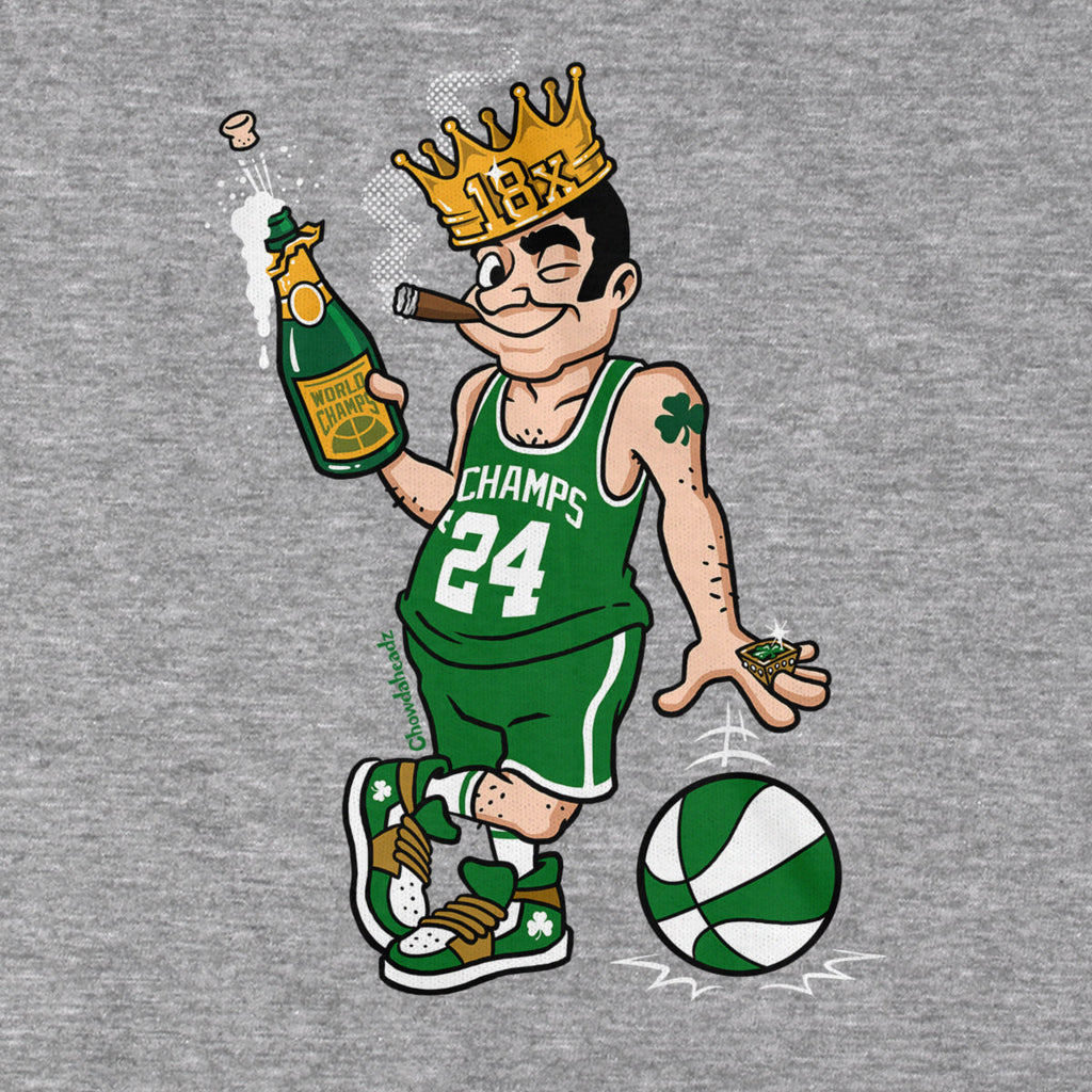 18x Boston Basketball Champions Leprechaun Hoodie product image 2