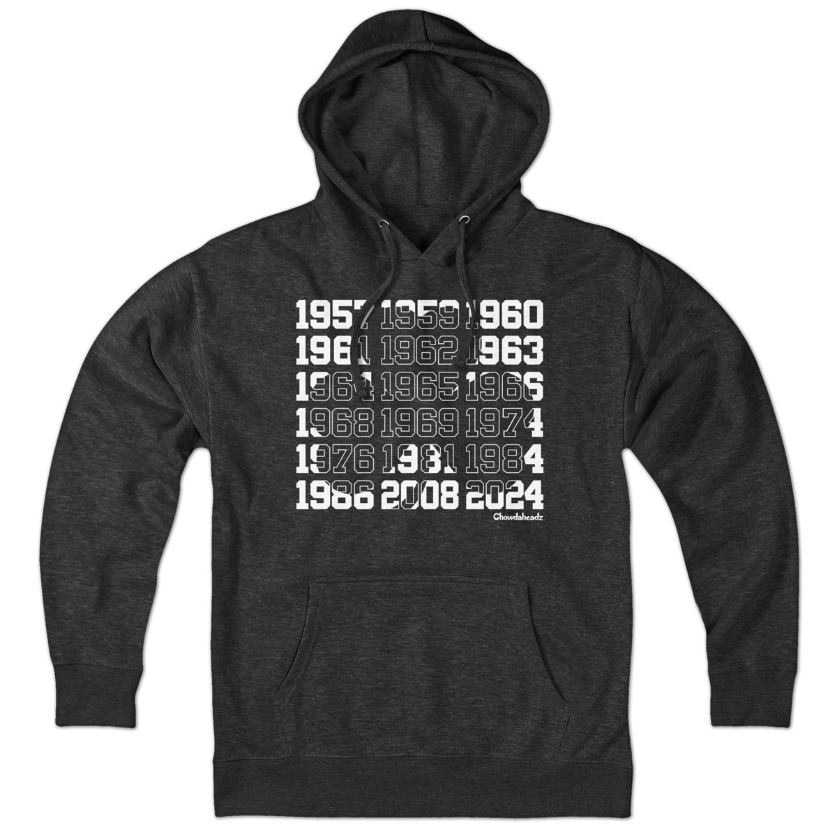 Boston Basketball Championship Dates Shamrock Hoodie product image 1