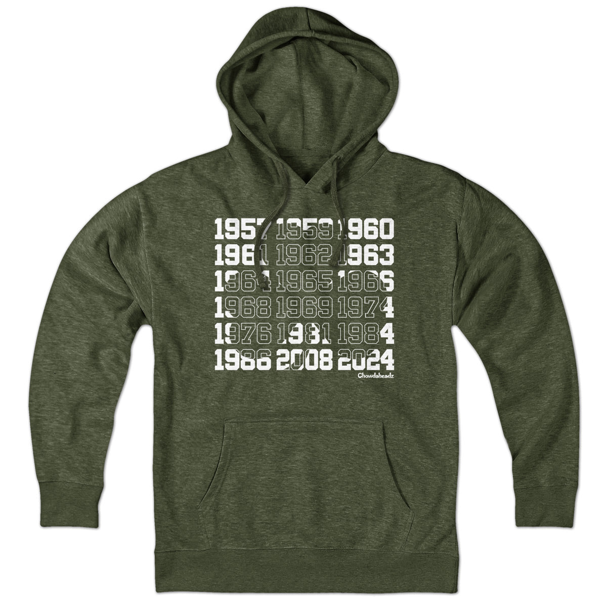 Boston Basketball Championship Dates Shamrock Hoodie product image 3
