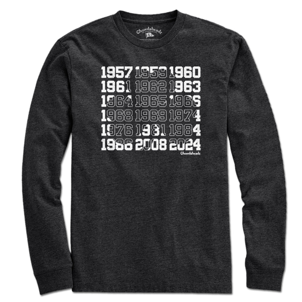 Boston Basketball Championship Dates Shamrock T-Shirt product image 7