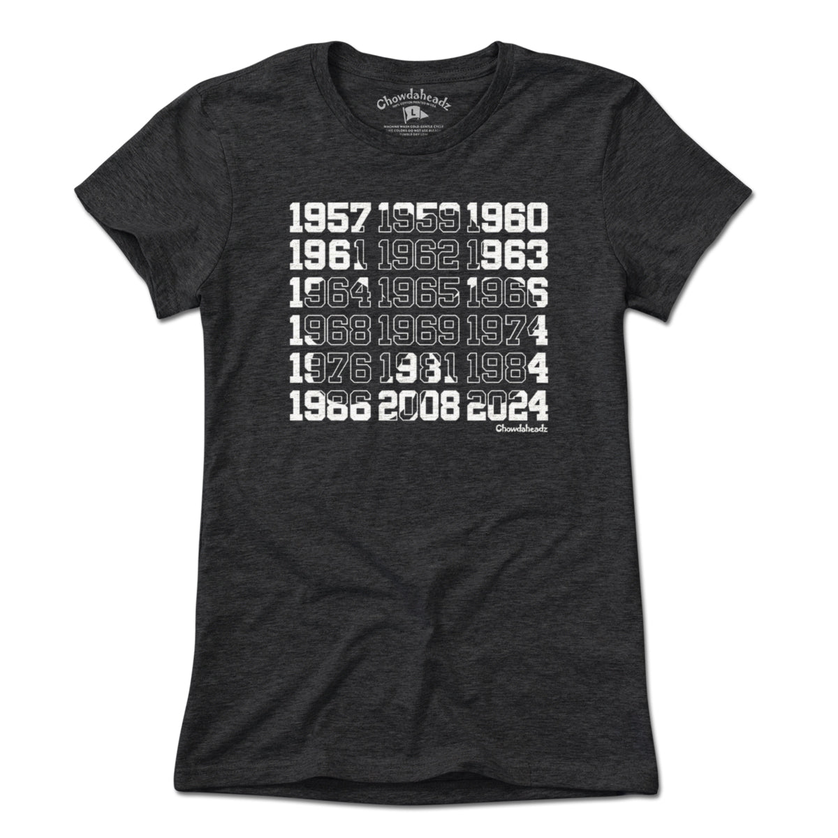 Boston Basketball Championship Dates Shamrock T-Shirt product image 9