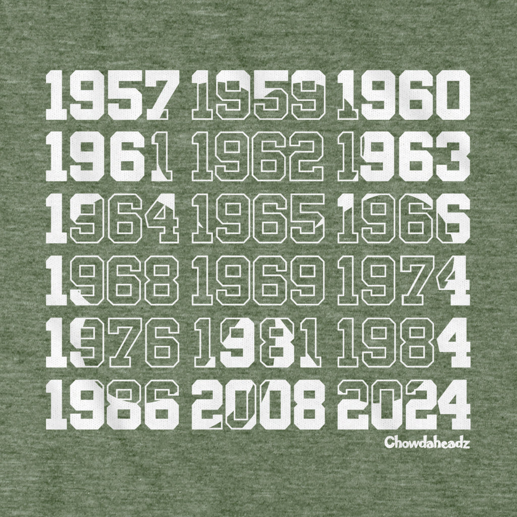 Boston Basketball Championship Dates Shamrock T-Shirt product image 6
