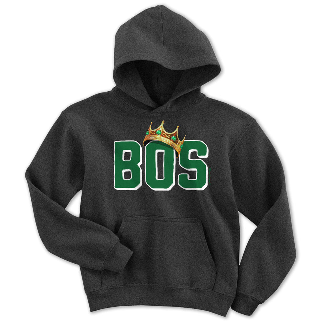 BOS Boston Crowned Basketball Champions Youth Hoodie product image 1