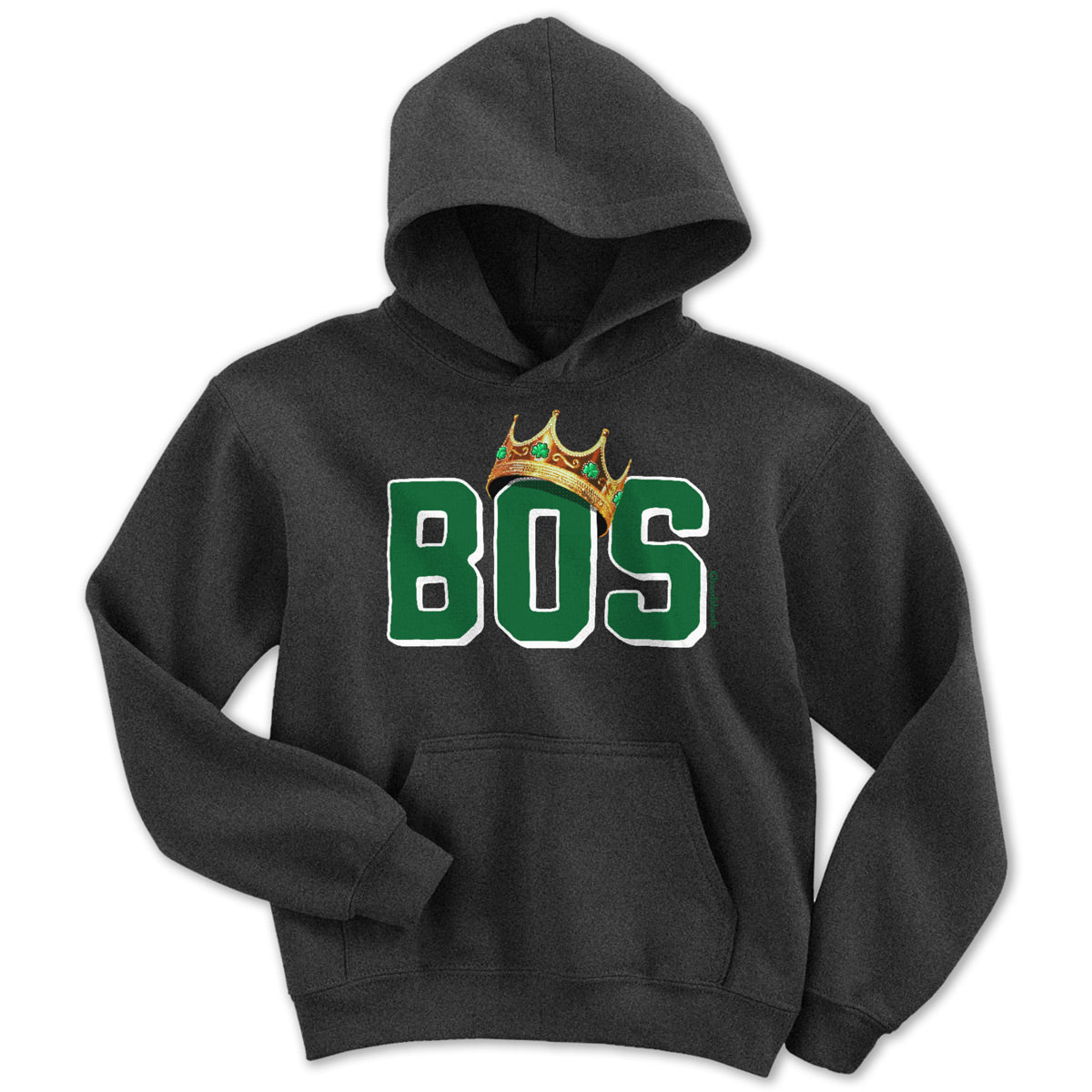 BOS Boston Crowned Basketball Champions Youth Hoodie product image 1