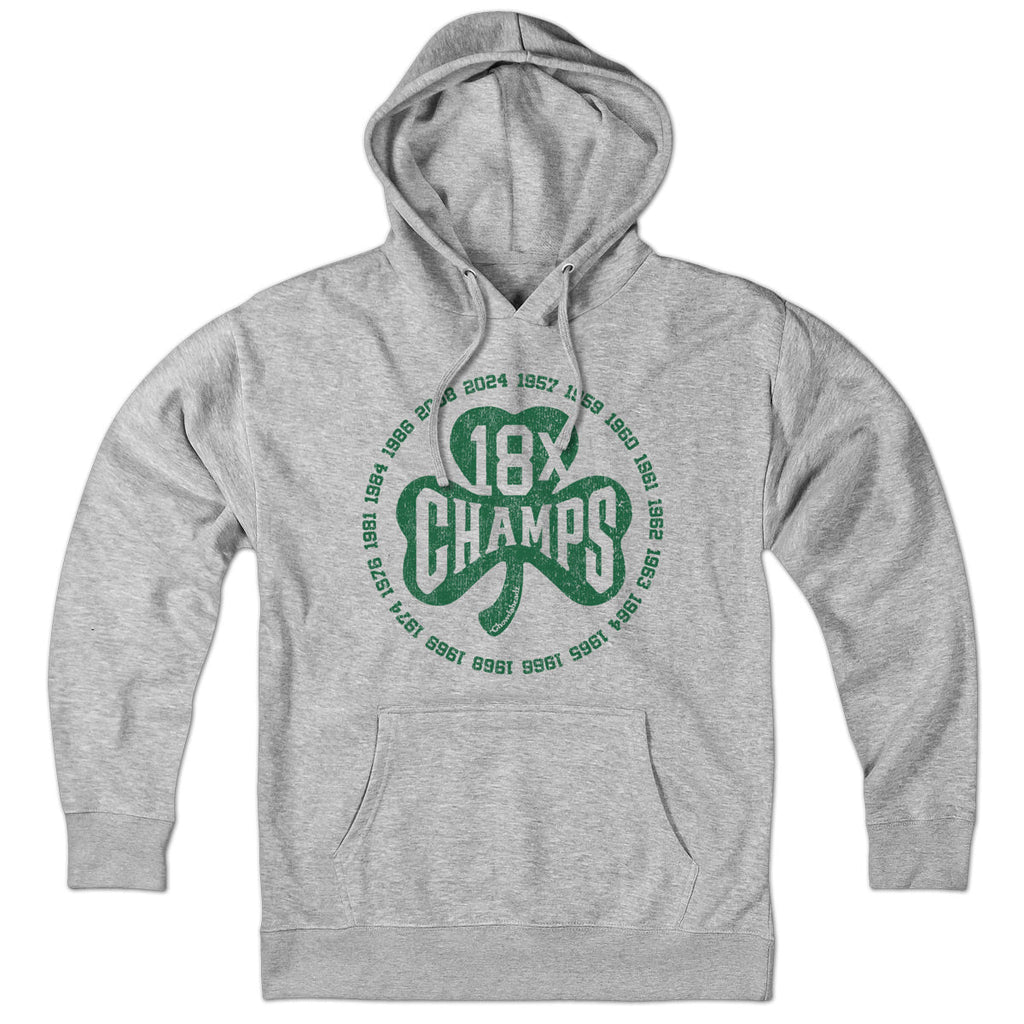 18x Boston Basketball Champions Shamrock Hoodie product image 1