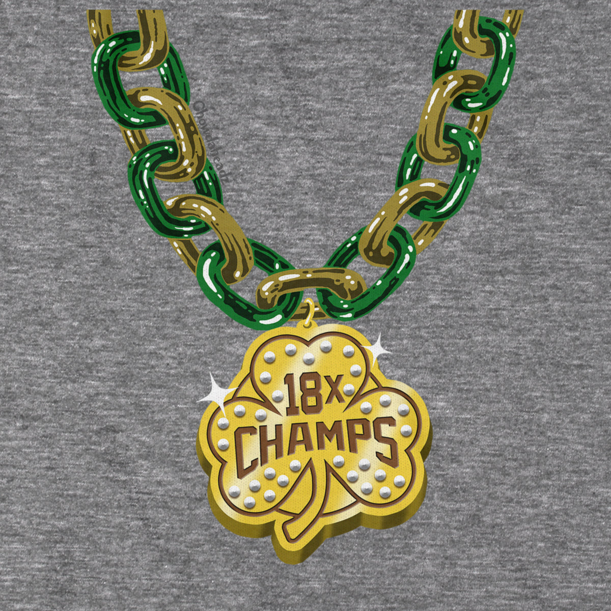 Boston Basketball Champions Shamrock Chain Youth Hoodie product image 2