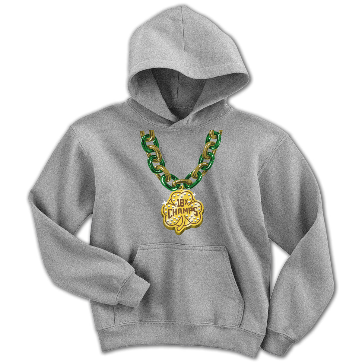 Boston Basketball Champions Shamrock Chain Youth Hoodie product image 1