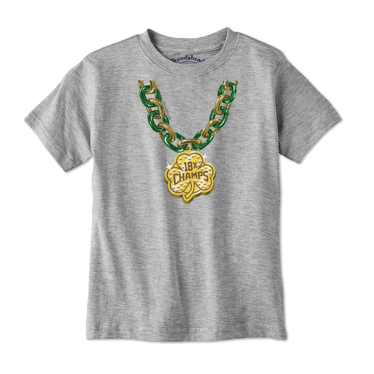 Boston Basketball Champions Shamrock Chain Youth T-Shirt product image 1