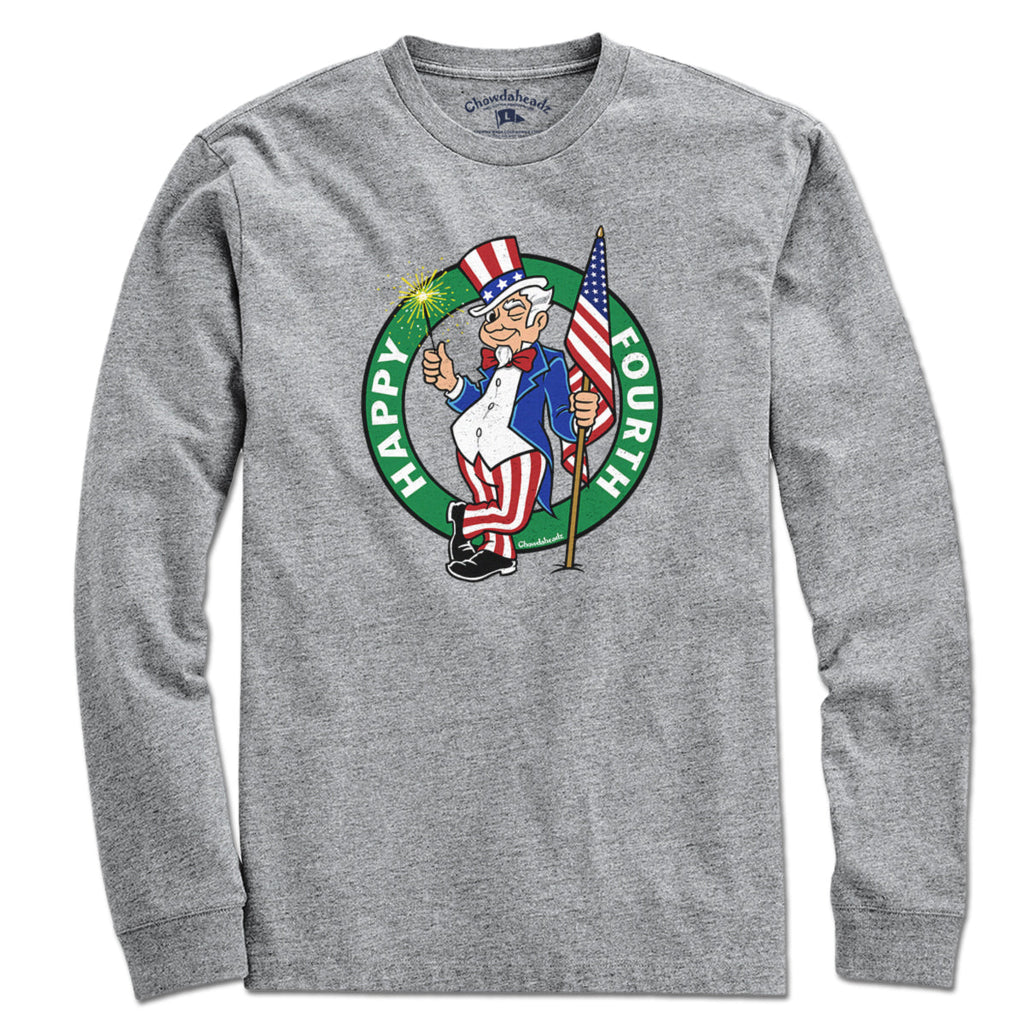Happy Fourth Uncle Sam USA Circle Logo T-Shirt product image 3