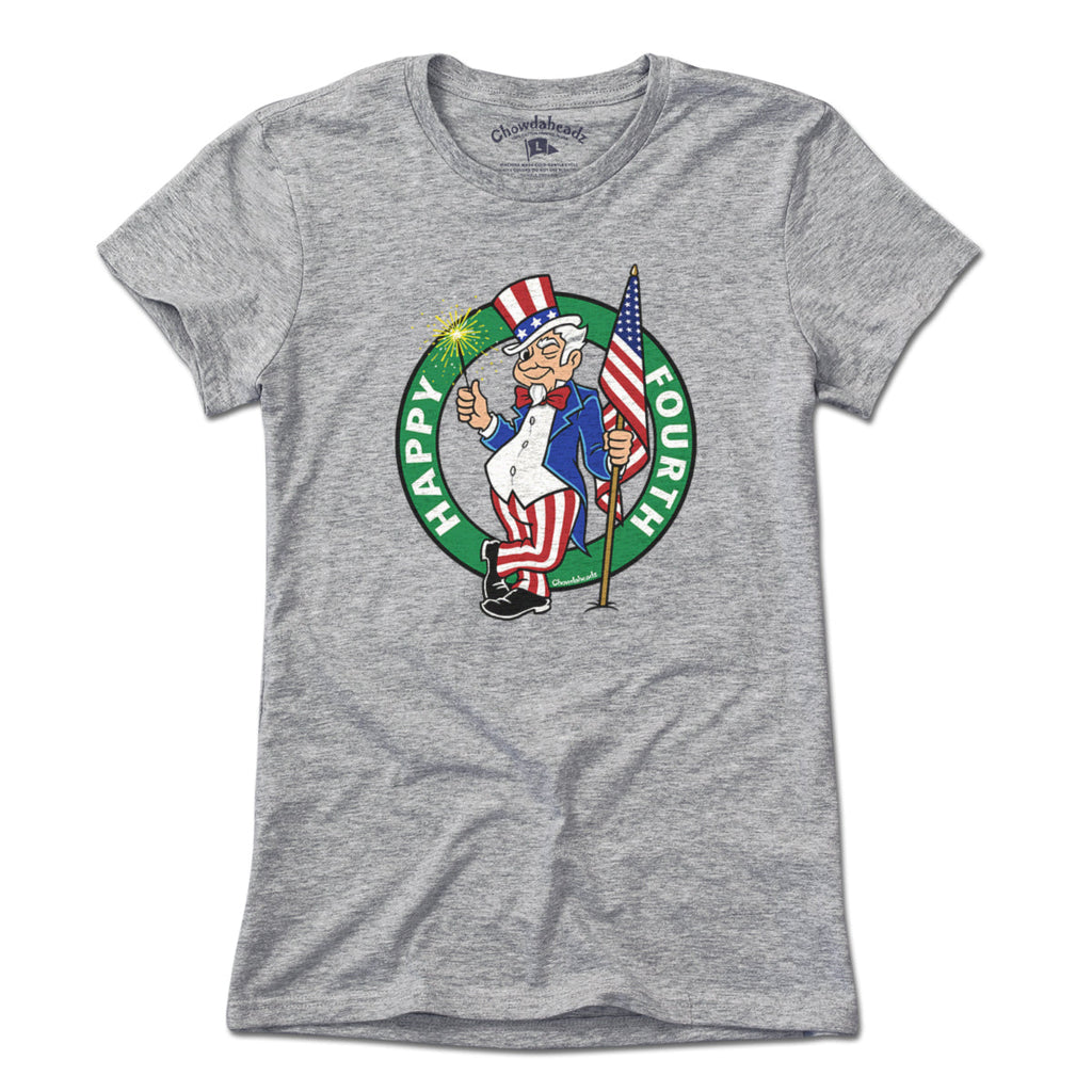 Happy Fourth Uncle Sam USA Circle Logo T-Shirt product image 4