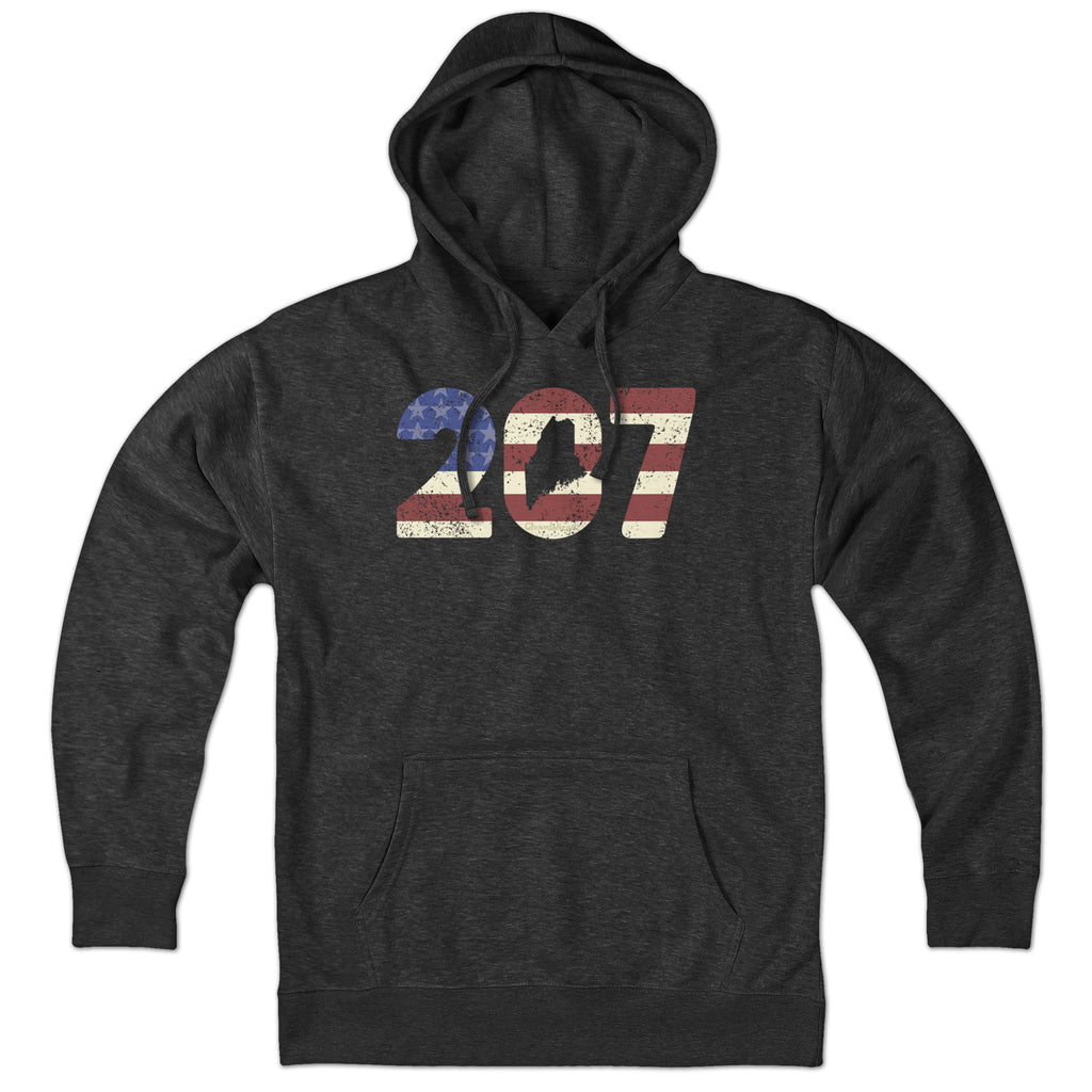 Patriotic 207 Maine Hoodie product image 3