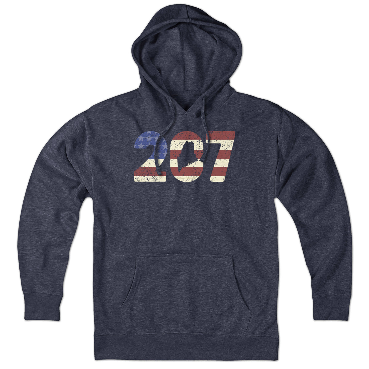 Patriotic 207 Maine Hoodie product image 1