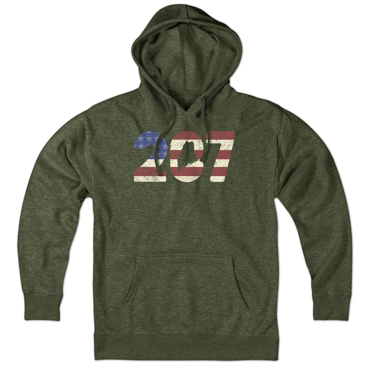 Patriotic 207 Maine Hoodie product image 5