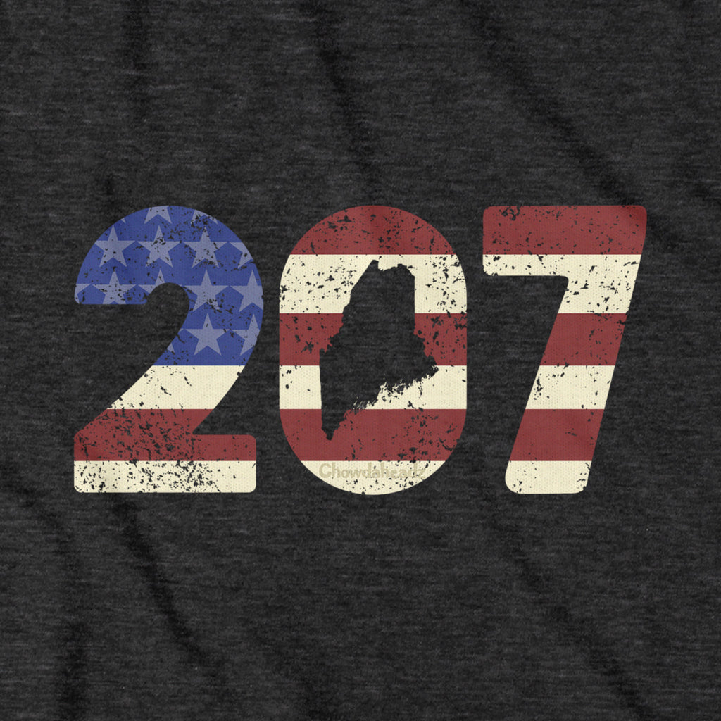 Patriotic 207 Maine T-Shirt product image 6