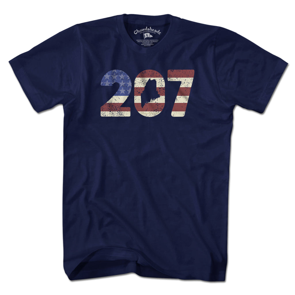 Patriotic 207 Maine T-Shirt product image 1